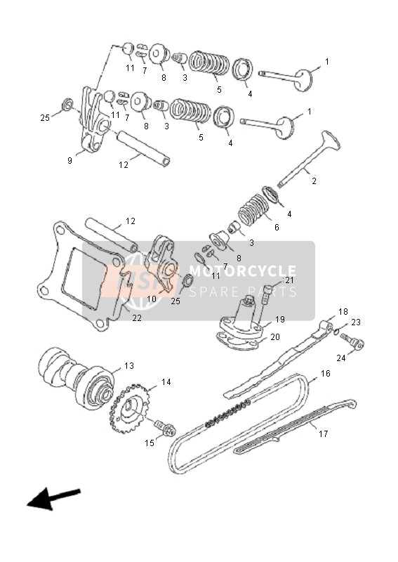 Yamaha YN50F 4T NEOS 2010 Valve for a 2010 Yamaha YN50F 4T NEOS